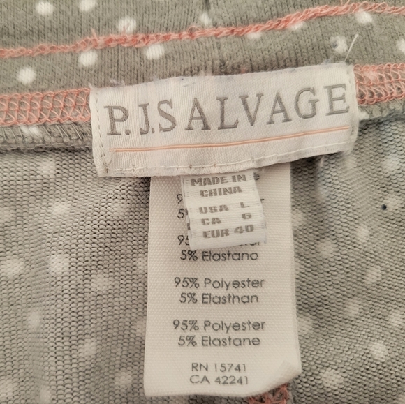 P.J.SALVAGE Pajama Set Size Large - Picture 8 of 11